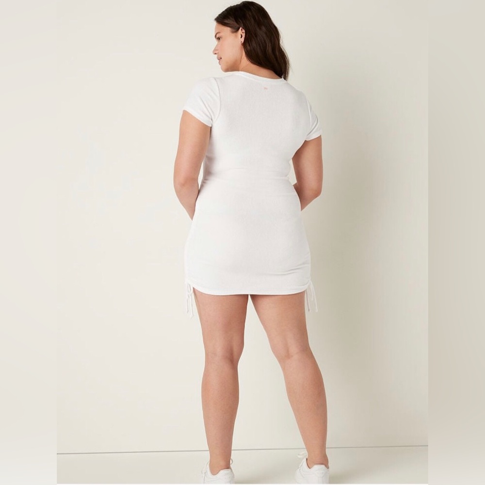 BEACH TERRY RUCHED SIDE DRESS - Picture 6 of 9